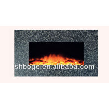 wall mounted indoor electric fireplace marble top